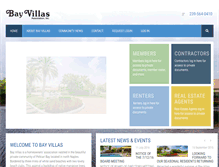 Tablet Screenshot of bayvillasnaples.com